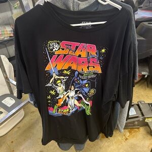 Star Wars Black and Multicolor Kids Tee
